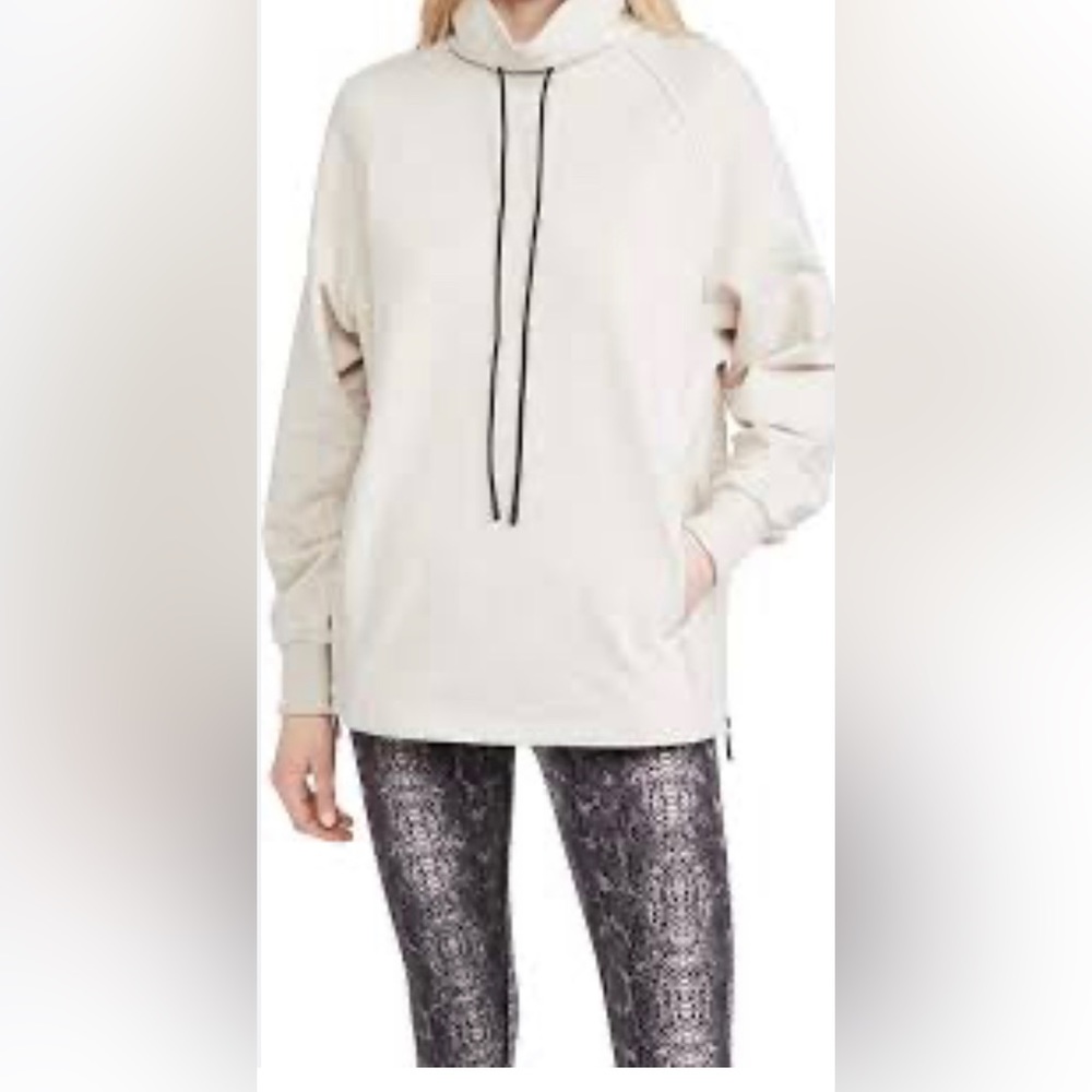 VARLEY Atlas Funnel Neck stretch-cotton jersey sweatshirt. Like new condition.